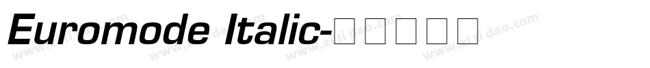 Euromode Italic字体转换